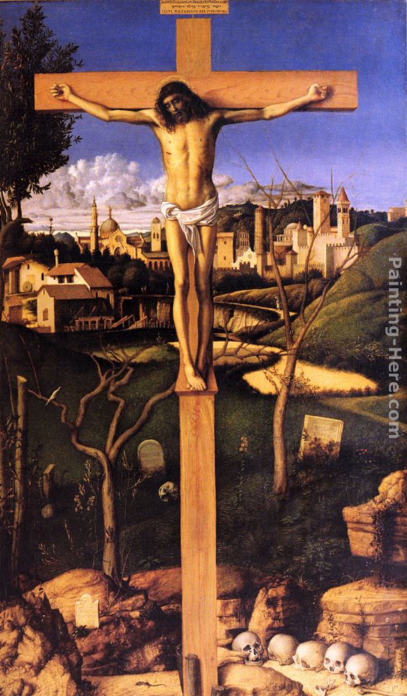 The Crucifixion painting - Giovanni Bellini The Crucifixion art painting